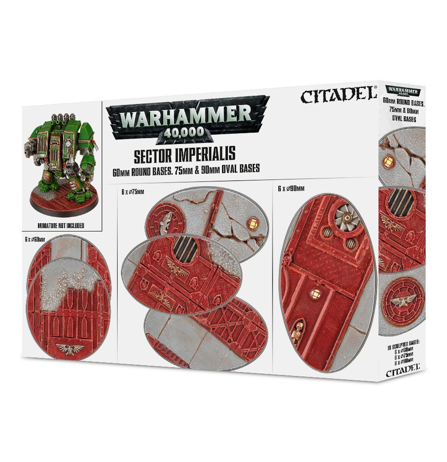 Citadel Sector Imperialis 60mm Round, 75mm Oval & 90mm Oval Bases