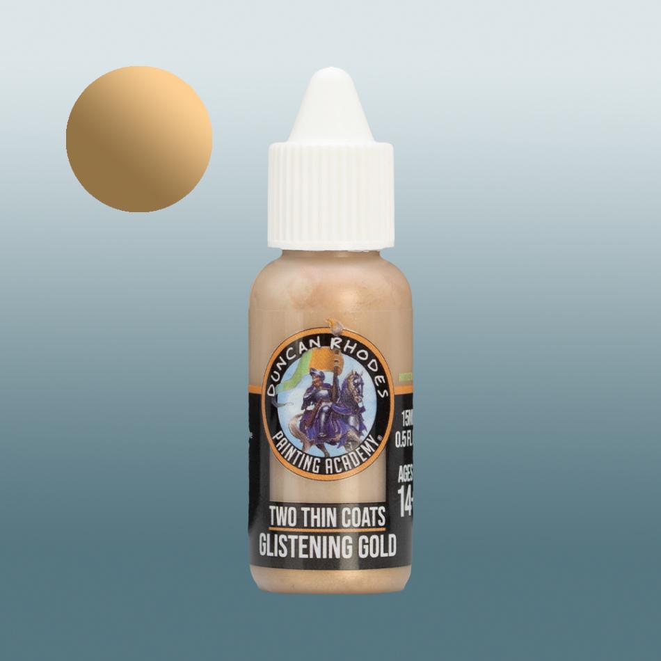 2 Thin Coats Glistening Gold
