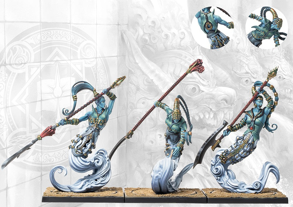 Sorcerer Kings Steelheart Djinn with Polearms